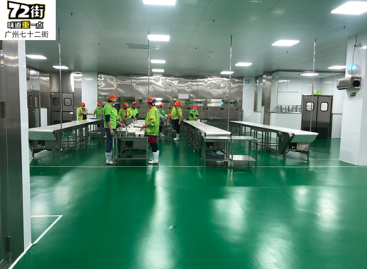 廣州七十二街后勤加工中心-翔鷹中央廚房設備廣東案例